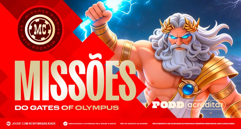 Imagem ilustrativa sobre as Missões da MC Games para o Gates Of Olympus