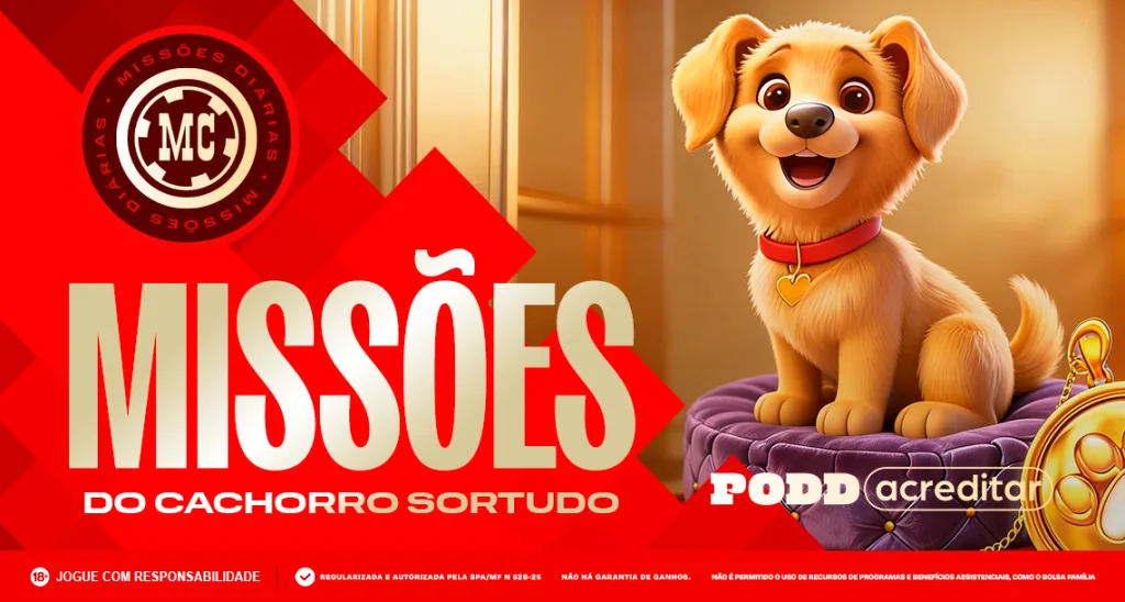 Imagem ilustrativa sobre as missões do Cachorro Sortudo