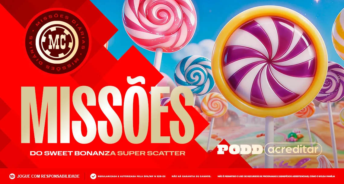 Imagem ilustrativa das missões da Sweet Bonanza Super Scatter