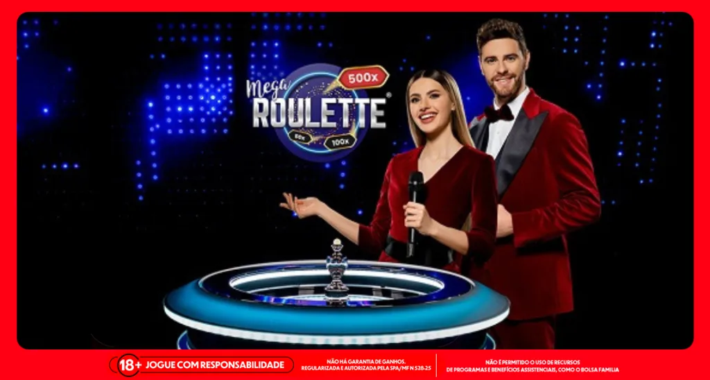 Imagem ilustrativa sobre o jogo de cassino ao vivo Mega Roleta