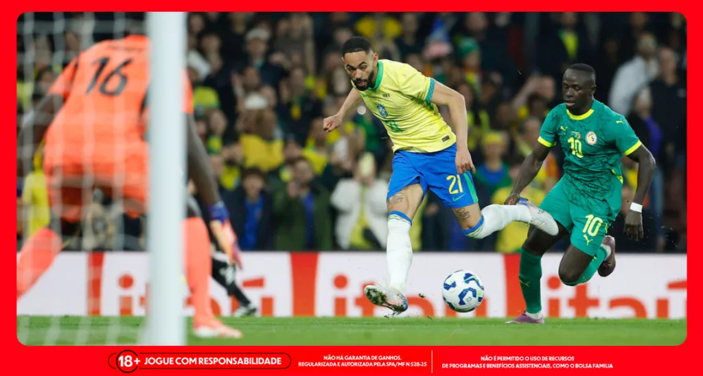 Imagem ilustrativa de Matheus Cunha em ação pelo Brasil. Foto: Rafael Ribeiro/CBF
