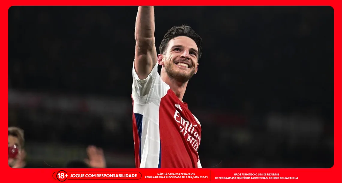 Imagem ilustrativa do meia Rice, do Arsenal. Foto: Instagram/Arsenal