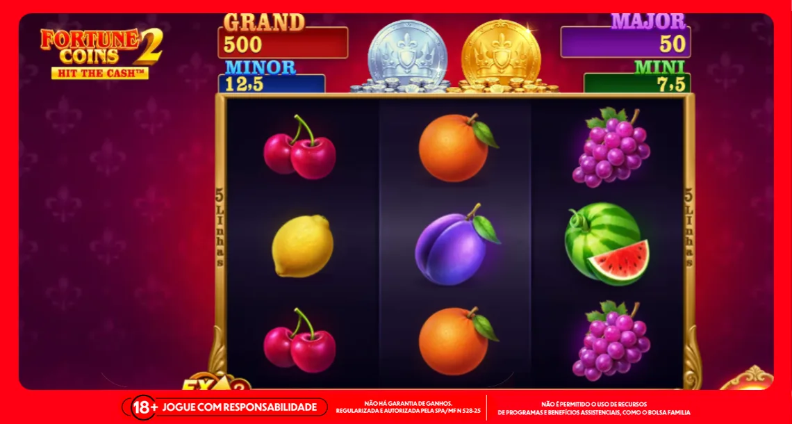 Imagem ilustrativa do slot Fortune Coins 2