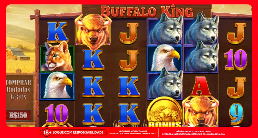 Imagem ilustrativa sobre o slot Buffalo King