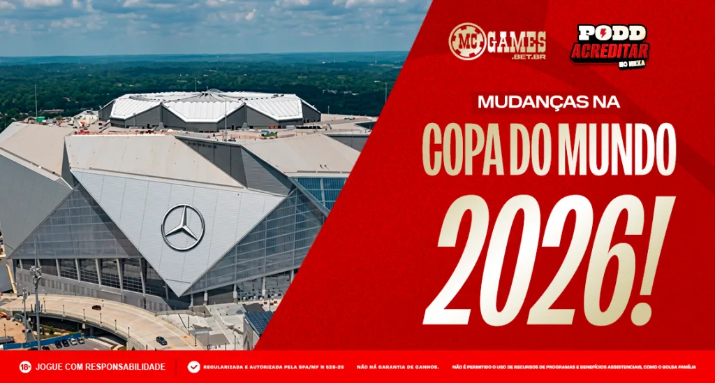 Imagem ilustrativa sobre as mudanças na Copa do Mundo 2026