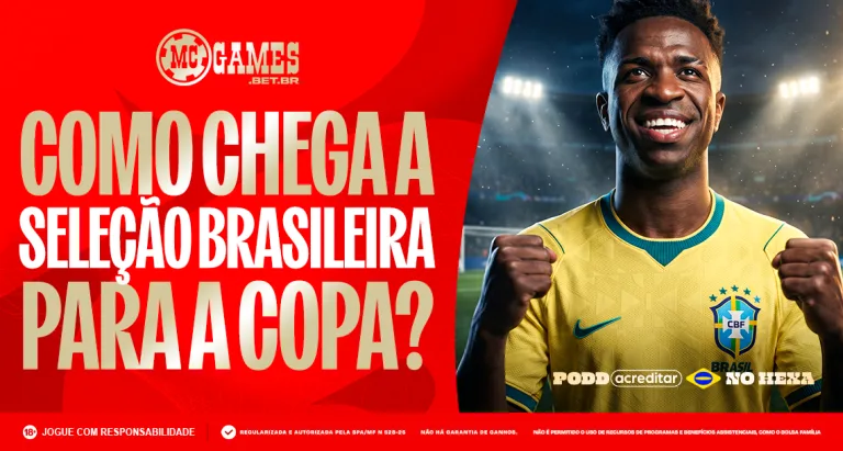 Imagem ilustrativa sobre como a Seleção Brasileira chega na Copa do Mundo
