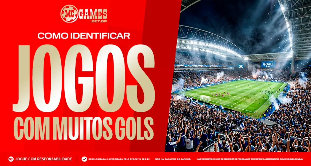 Imagem ilustrativa sobre como como identificar jogos com tendência de muitos gols