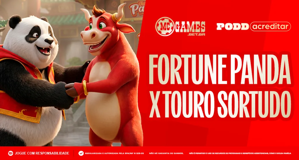 Imagem ilustrativa sobre as diferenças entre o Fortune Panda e Touro Sortudo