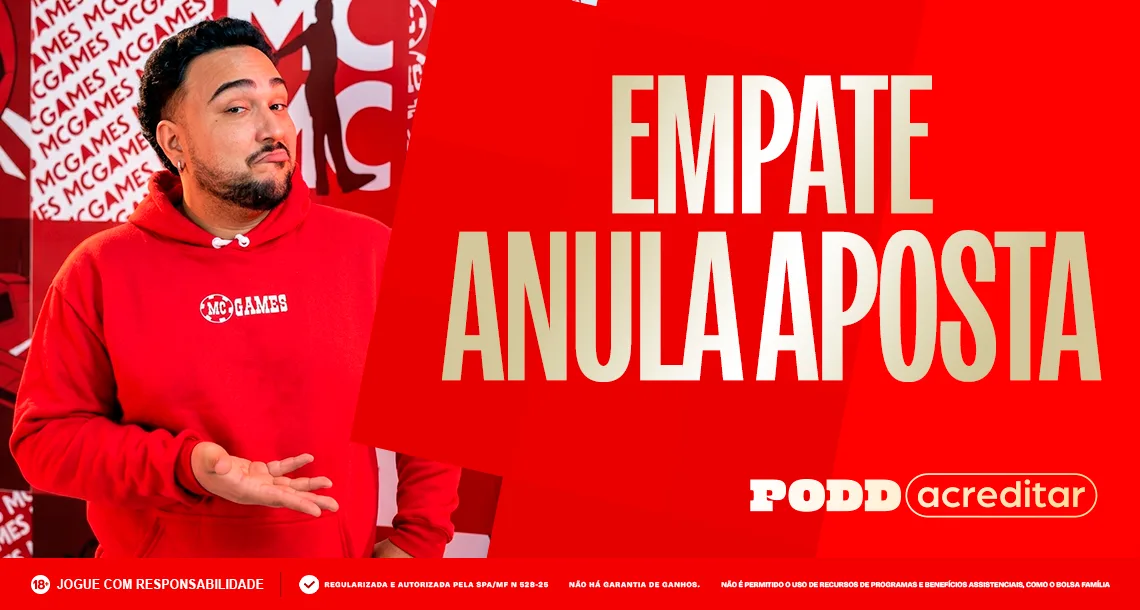 Imagem ilustrativa sobre o mercado de "Empate Anula Aposta"