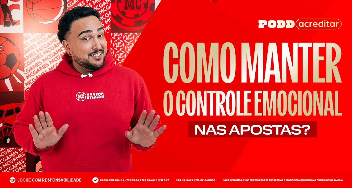 Imagem ilustrativa sobre como manter o controle emocional nas apostas