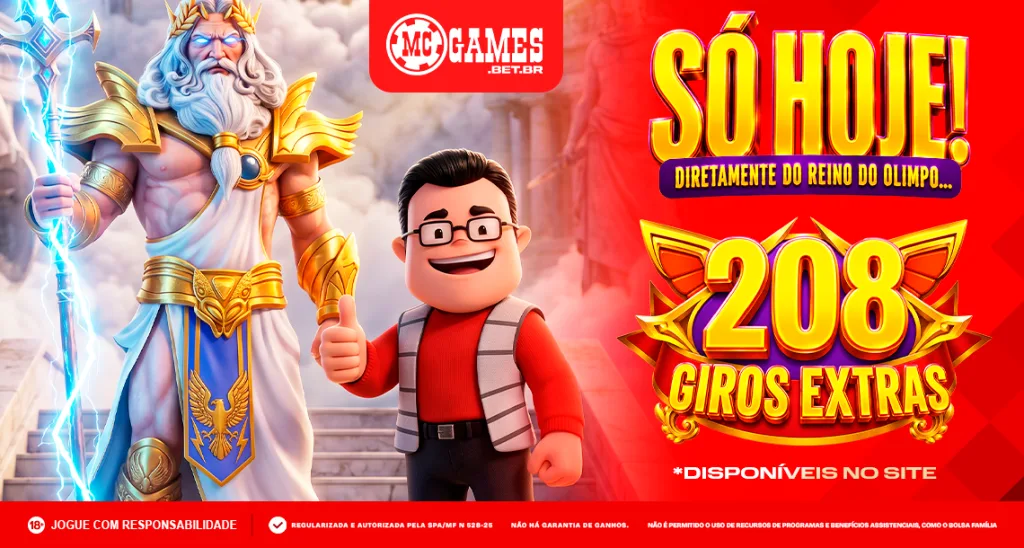 Imagem ilustrativa das Missões do Dia envolvendo o jogo Gates of Olympus Super Scatter, na MC Games