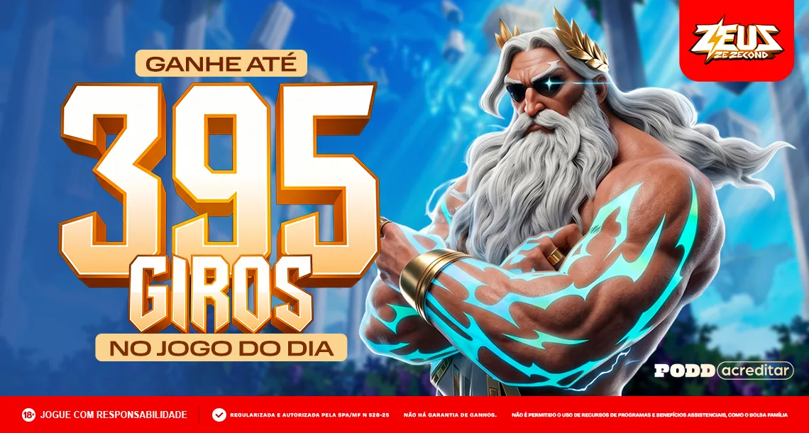 Imagem ilustrativa das Missões do Dia da MC Games com o jogo Zeus Ze Zecond