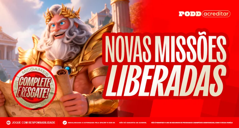 Imagem ilustrativa das Missões da MC Games com o jogo Gates of Olympus Super Scatter