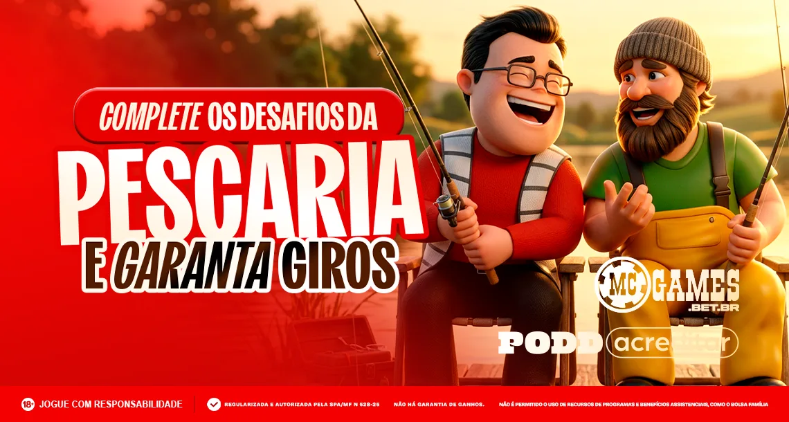Imagem ilustrativa da Missão do Dia envolvendo o jogo Big Bass Bonanza na MC Games