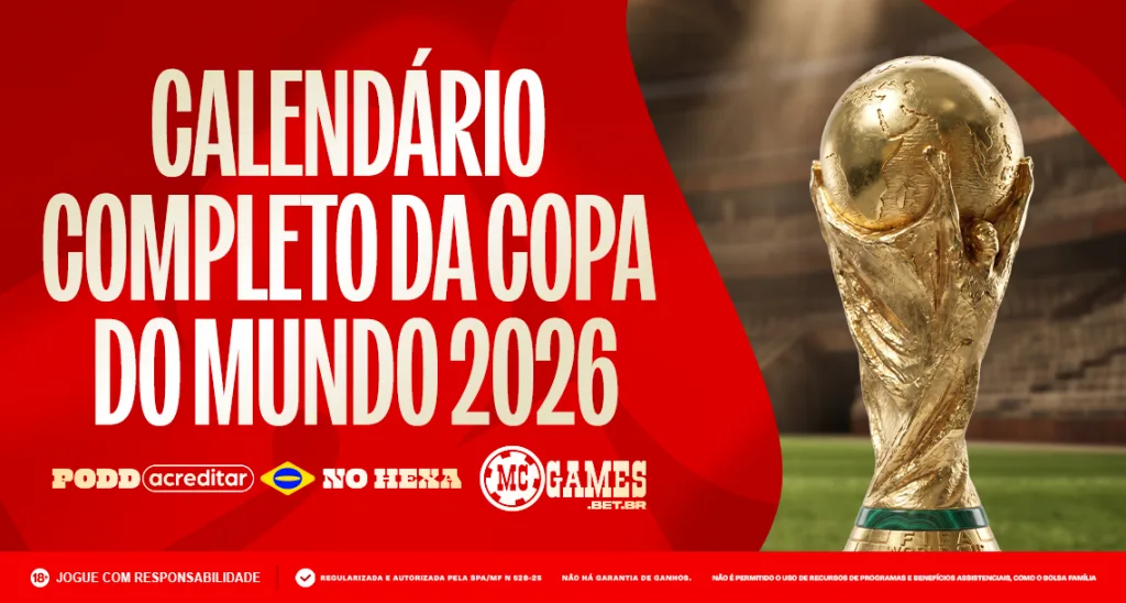 Imagem ilustrativa para o "agendão" da Copa do Mundo 2026