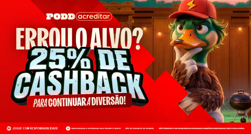 Imagem ilustrativa para a promoção de cashback do torneio semanal do Duck Hunters Happy Hour