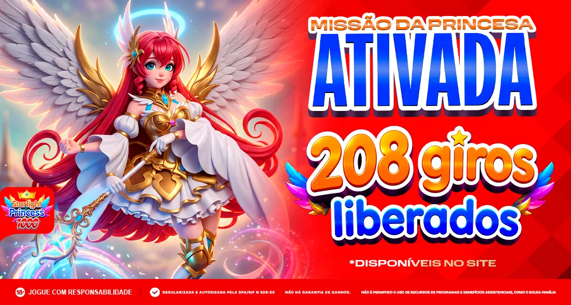 Imagem ilustrativa sobre as missões do dia da MC Games no Starlight Princess 1000