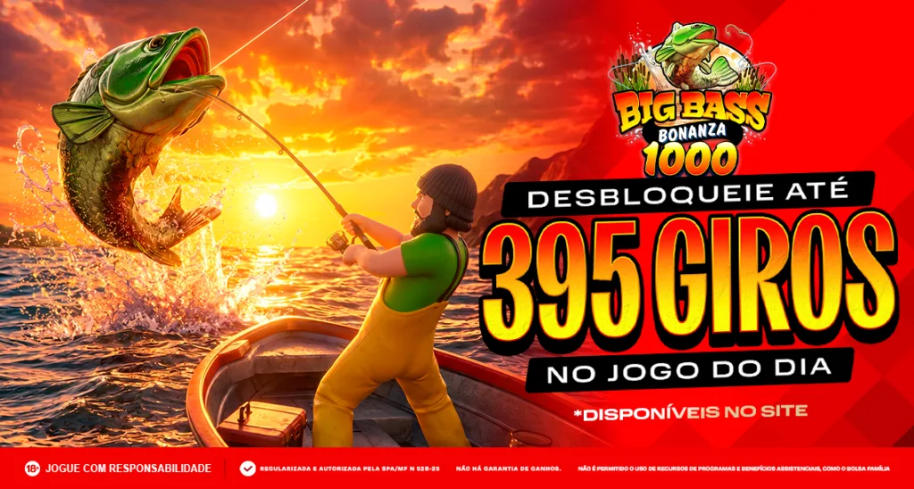 Imagem ilustrativa das Missões da MC Games, envolvendo o jogo Big Bass Bonanza 1000