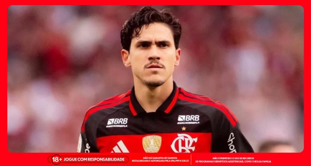 Imagem ilustrativa do atacante Pedro em ação pelo Flamengo. Foto: Adriano Fontes/CRF