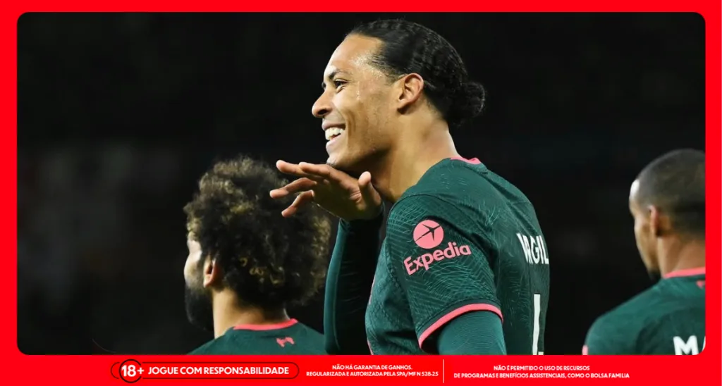 Imagem ilustrativa do zagueiro Van Dijk em ação pelo Liverpool. Foto: Instagram/Liverpool