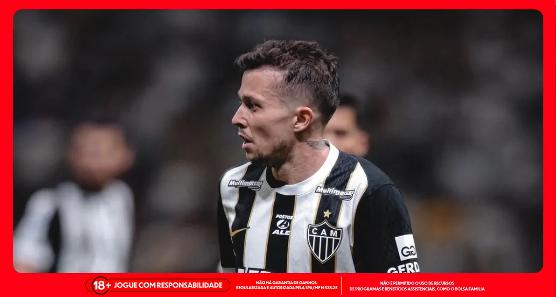 Imagem do atacante Bernad em ação pelo Atlético-MG. Foto: Instagram/Bernard