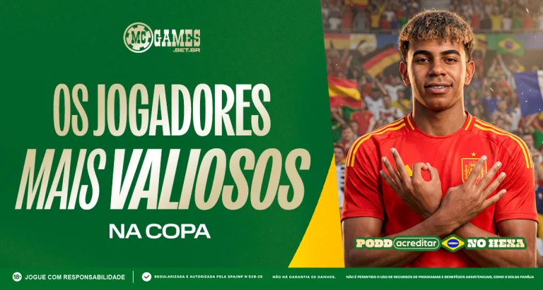 Imagem ilustrativa sobre os jogadores mais valiosos da Copa do Mundo 2026
