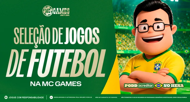 Imagem ilustrativa sobre a seleção de jogos de futebol da MC Games