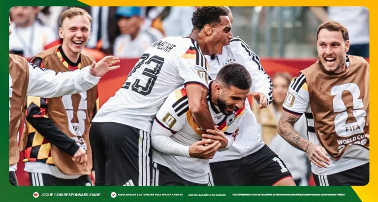 Imagem ilustrativa de jogadores da Alemanha, seleção classificada ao mata-mata. Foto: Instagram/Alemanha