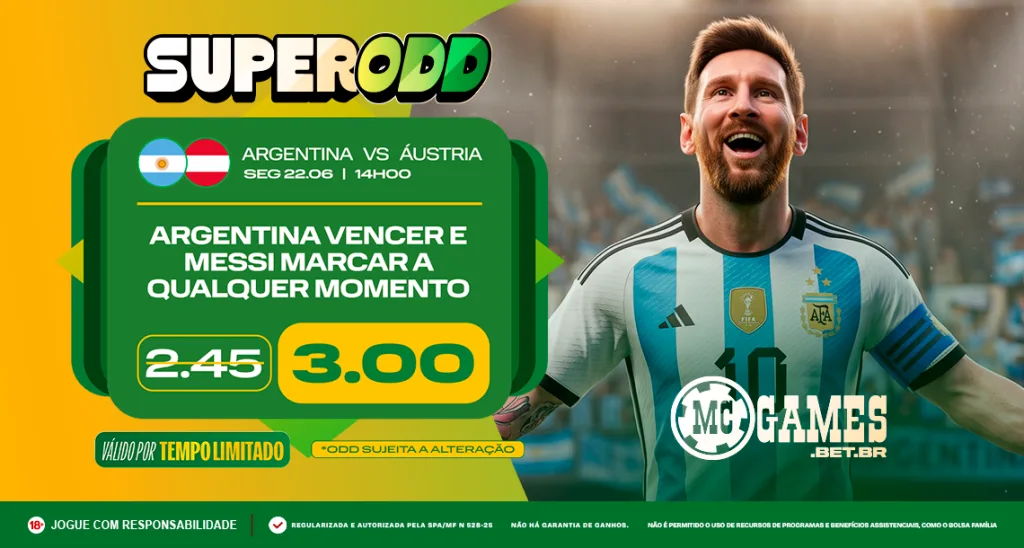 Imagem ilustrativa sobre a Super Odd da MC Games para o jogo da Argentina