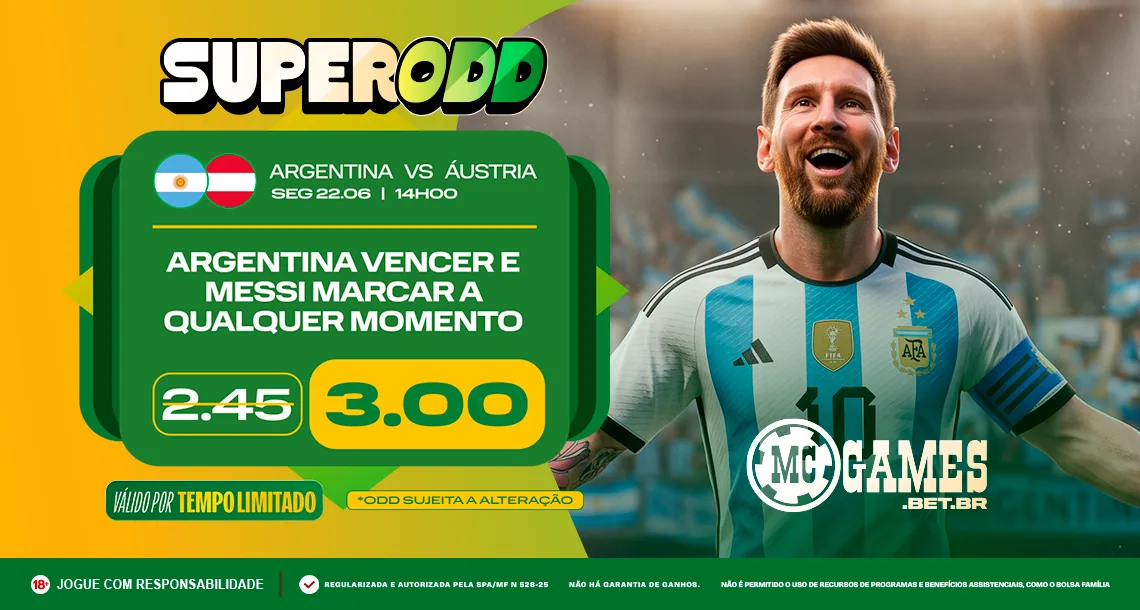 Imagem ilustrativa sobre a Super Odd da MC Games para o jogo da Argentina