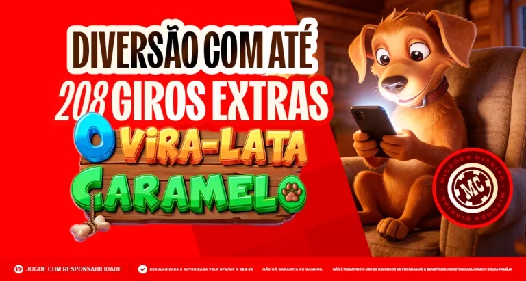 Imagem ilustrativa das Missões do Dia da MC Games com o jogo O Vira Lata Caramelo