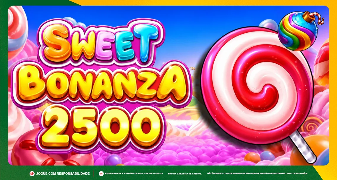Imagem ilustrativa das Missões do Dia da MC Games, com o jogo Sweet Bonanza 2500