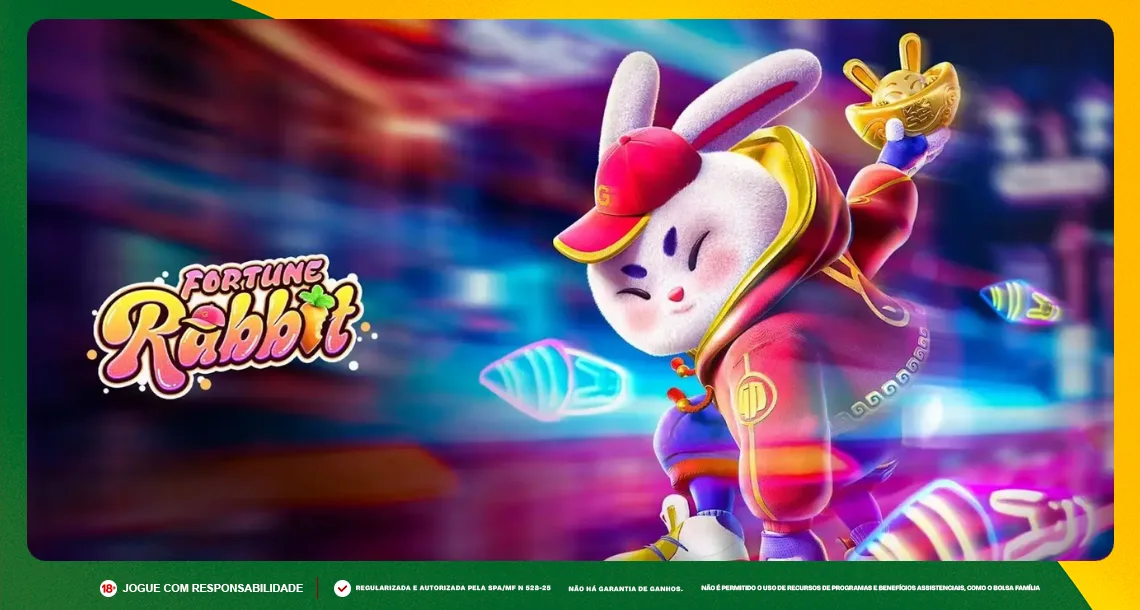 Imagem ilustrativa das Missões do Dia da MC Games, com o jogo Fortune Rabbit