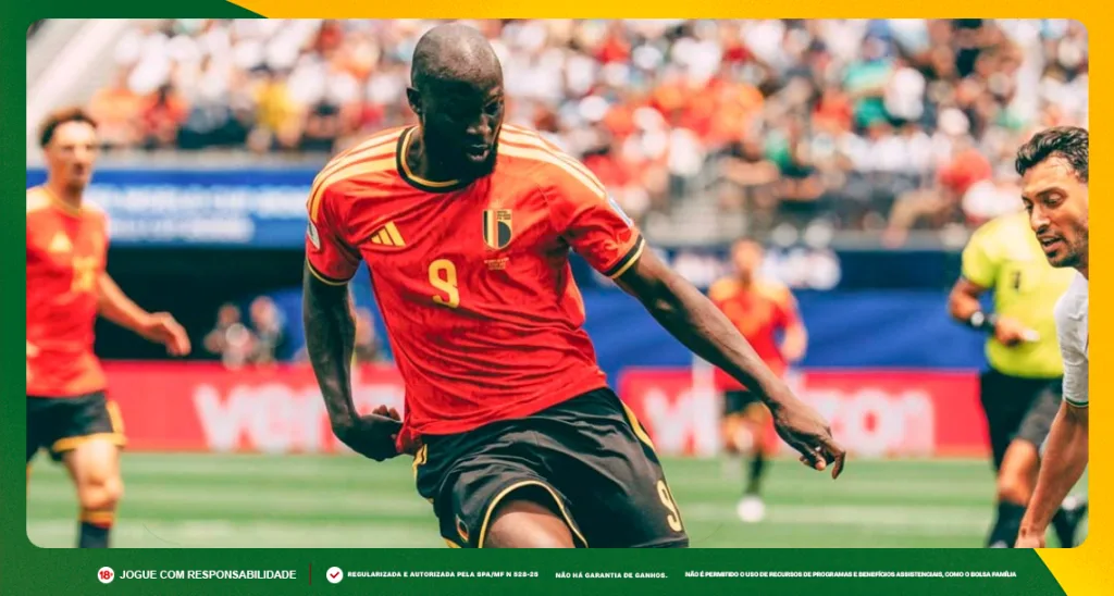 Imagem ilustrativa de Lukaku, atacante da Bélgica. Foto: Instagram/Bélgica
