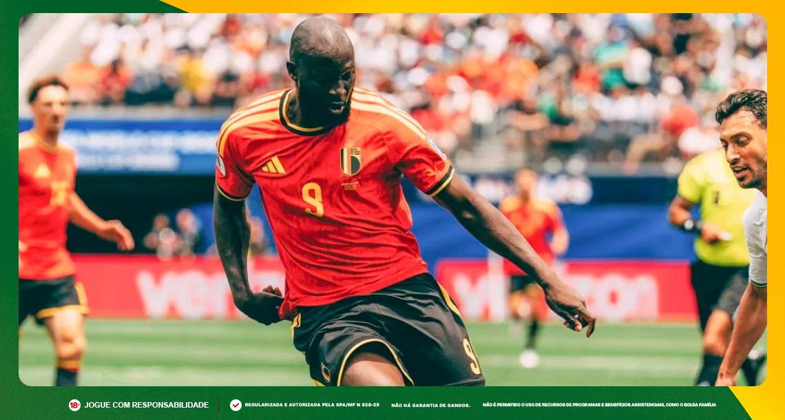 Imagem ilustrativa de Lukaku, atacante da Bélgica. Foto: Instagram/Bélgica