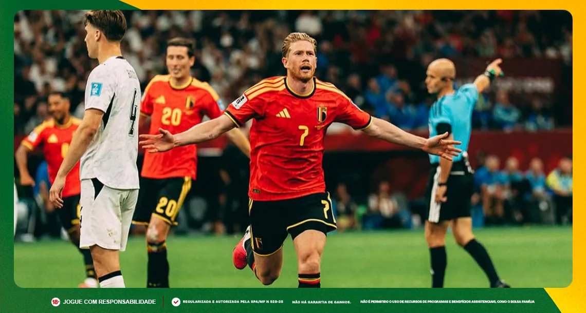 Imagem ilustrativa de Kevin de Bruyne, meia da Bélgica. Foto: Instagram/Bélgica
