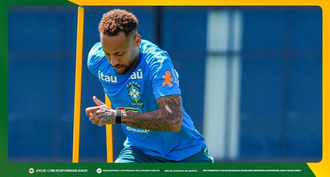 Imagem ilustrativa de Neymar, meia do Brasil. Foto: Instagram/Brasil