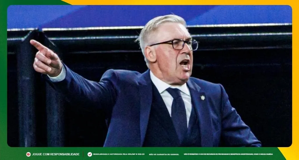 Imagem ilustrativa de Carlo Ancelotti, técnico do Brasil. Foto: Instagram/CBF