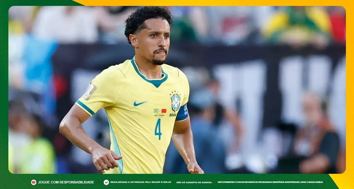 Imagem ilustrativa de Marquinhos, zagueiro do Brasil. Foto: Instagram/Brasil