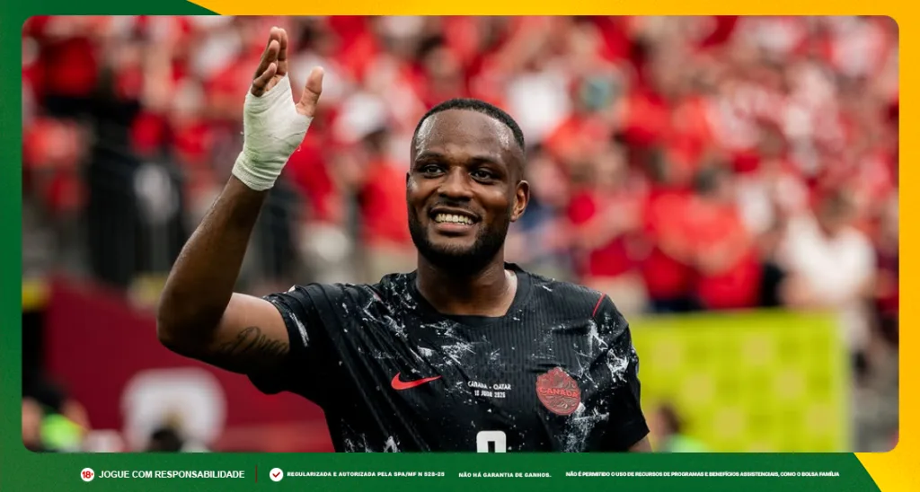 Imagem ilustrativa de Larin, atacante do Canadá. Foto: Instagram/Canadá