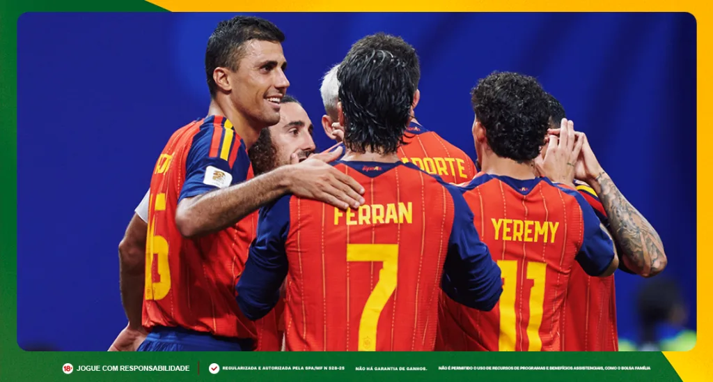 Imagem ilustrativa de jogadores da Seleção Espanhola. Foto: Instagram/Espanha