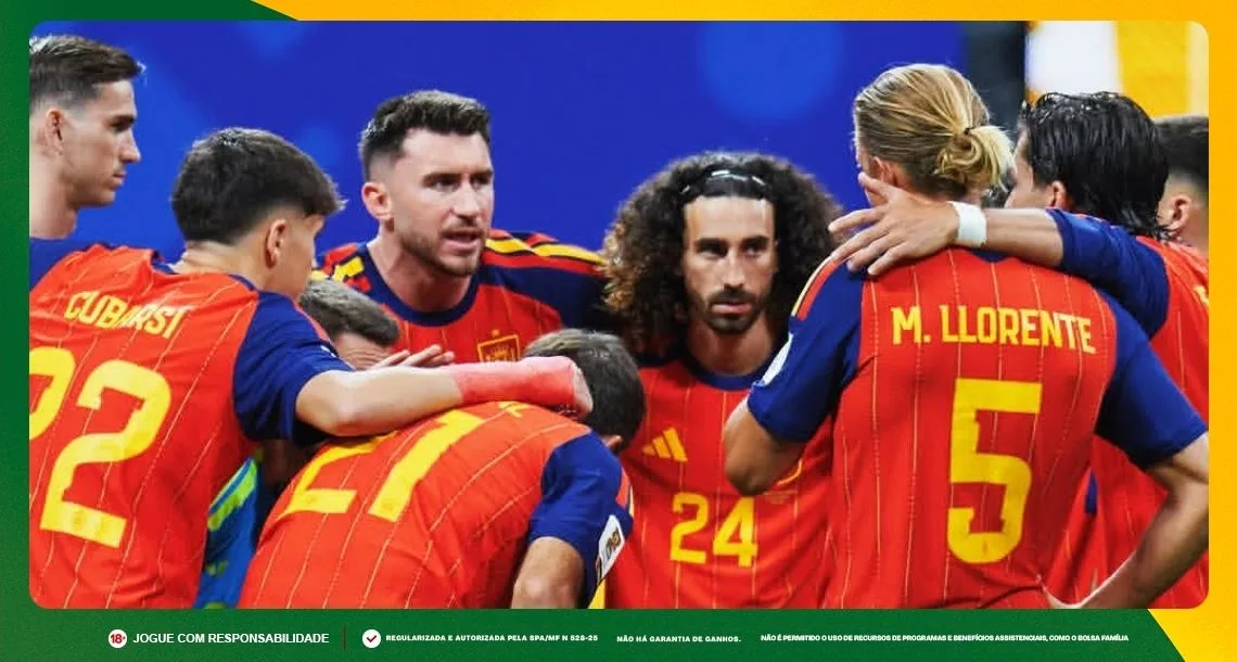 Imagem ilustrativa de jogadores da Seleção Espanhola. Foto: Instagram/Espanha