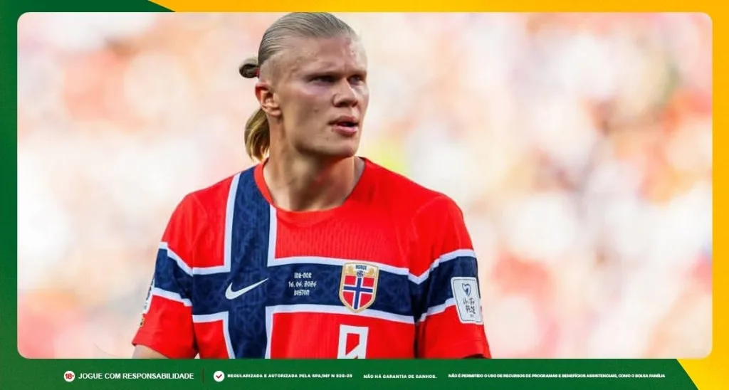 Imagem ilustrativa de Haaland, atacante da Noruega. Foto: Instagram/Haaland