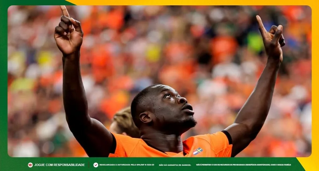 Imagem ilustrativa de Brobbey, atacante da Holanda. Foto: Instagram/Holanda