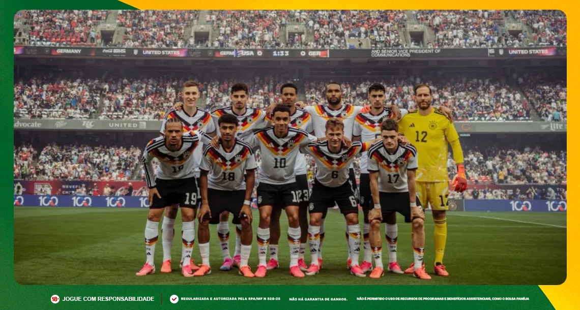 Imagem ilustrativa da seleção da Alemanha. Foto: Instagram/Alemanha