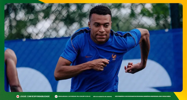 Imagem ilustrativa do atacante Mbappé da França. Foto: Instagram/Seleção Francesa