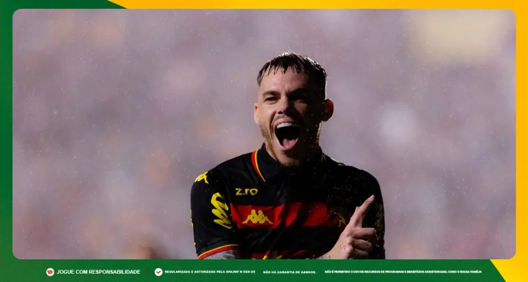 Imagem ilustrativa do atacante Barletta em ação pelo Sport. Foto: Paulo Paiva/SCR
