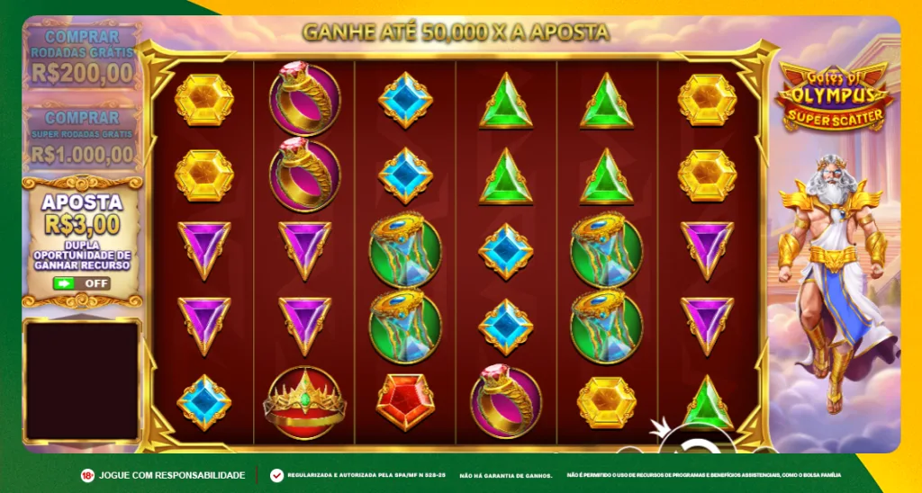 Imagem ilustrativa do slot Gates Of Olympus Super Scatter