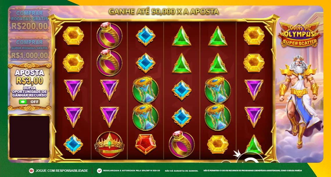 Imagem ilustrativa do slot Gates Of Olympus Super Scatter