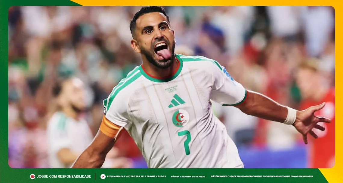 Imagem ilustrativa de Mahrez, atacante da Argélia. Foto: Instagram/Mahrez